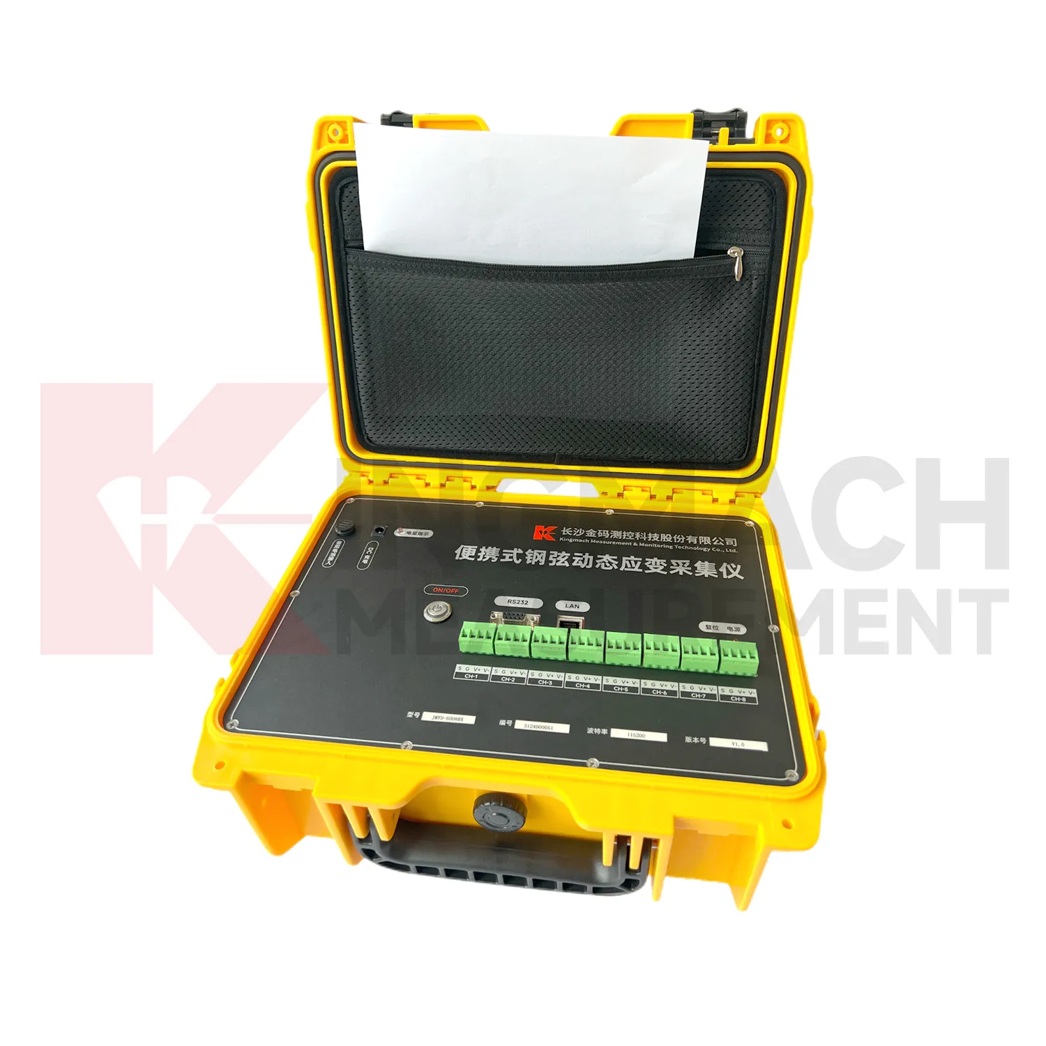 Leitura de aquisição de tensão dinâmica de fio vibratório portátil JMYD-6008BX